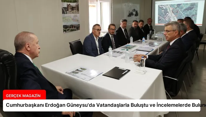 Cumhurbaşkanı Erdoğan Güneysu’da Vatandaşlarla Buluştu ve İncelemelerde Bulundu