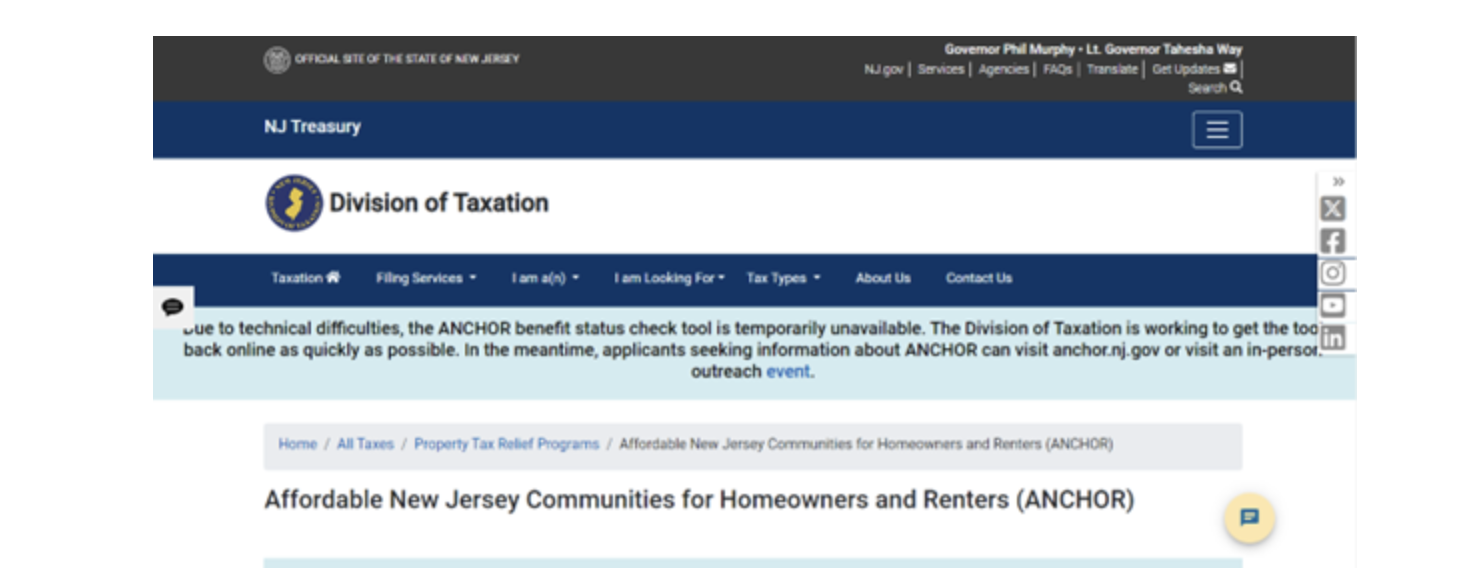 How to Access NJ Anchor Benefits and Track Your Application Status