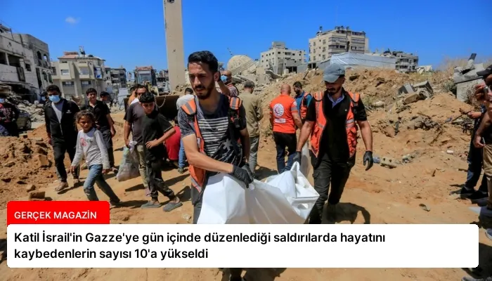 Katil İsrail’in Gazze’ye gün içinde düzenlediği saldırılarda hayatını kaybedenlerin sayısı 10’a yükseldi